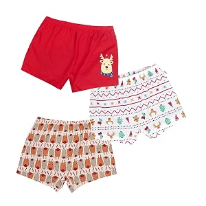 yougotplanb cotton boxers for girls  ages 2-16 years  relaxed fit  gentle elastic waistbands  breathable amp tagless