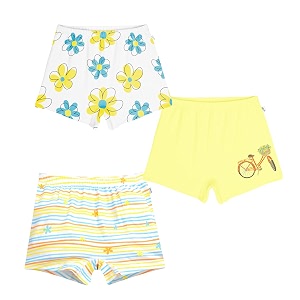 yougotplanb cotton boxers for girls  ages 2-16 years  relaxed fit  gentle elastic waistbands  breathable amp tagless