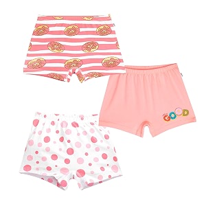 yougotplanb cotton boxers for girls  ages 2-16 years  relaxed fit  gentle elastic waistbands  breathable amp tagless