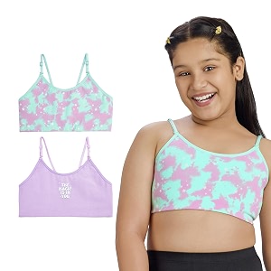 yougotplanb cotton training bra for pre-teen girls  ages 8-16 years  non-padded  full coverage  breathable  best first bra
