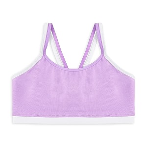 yougotplanb cotton training bra for pre-teen girls  ages 8-16 years  non-padded  full coverage  breathable  best first bra