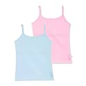 YouGotPlanB Cotton Padded Camisole | Pack of 2 | Ages 8-16 Years | Built-in Light Padding | Full Coverage | Ideal for School