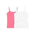 YouGotPlanB Cotton Padded Camisole | Pack of 2 | Ages 8-16 Years | Built-in Light Padding | Full Coverage | Ideal for School