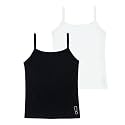 YouGotPlanB Cotton Padded Camisole | Pack of 2 | Ages 8-16 Years | Built-in Light Padding | Full Coverage | Ideal for School