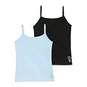 YouGotPlanB Cotton Padded Camisole | Pack of 2 | Ages 8-16 Years | Built-in Light Padding | Full Coverage | Ideal for School