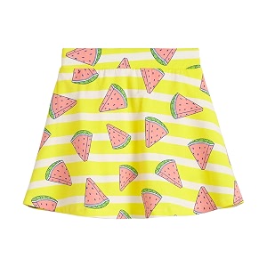 yougotplanb cotton skater skirt for girls  pack of 1  ages 3-16 years  attached inner shorts  ideal for sports amp play
