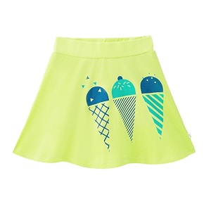 yougotplanb cotton skater skirt for girls  pack of 1  ages 3-16 years  attached inner shorts  ideal for sports amp play