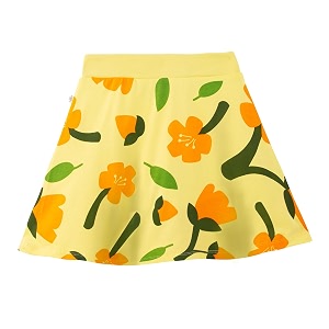 yougotplanb cotton skater skirt for girls  pack of 1  ages 3-16 years  attached inner shorts  ideal for sports amp play