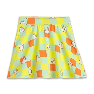 yougotplanb cotton skater skirt for girls  pack of 1  ages 3-16 years  attached inner shorts  ideal for sports amp play
