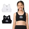YouGotPlanB Cotton Sports Bra | Ages 8-16 Years | Racerback Style | Non-Padded, Double-Layered for Coverage