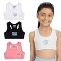 YouGotPlanB Cotton Sports Bra | Ages 8-16 Years | Racerback Style | Non-Padded, Double-Layered for Coverage