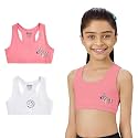 YouGotPlanB Cotton Sports Bra | Ages 8-16 Years | Racerback Style | Non-Padded, Double-Layered for Coverage