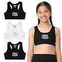 YouGotPlanB Cotton Sports Bra | Ages 8-16 Years | Racerback Style | Non-Padded, Double-Layered for Coverage