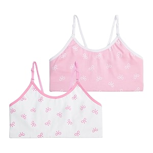 yougotplanb cotton training bra for pre-teen girls  ages 8-16 years  non-padded  full coverage  breathable  best first bra