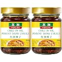 Youjia Crispy Chili Oil, Crunchy Chili Crisp Condiment Gourmet Spicy Oil Topping for Noodles, Ramen,Dumplings Dipping Sauce, Salads, Stir-fry and Fried Rice, Everyday Kitchen Essential, 210g x 2