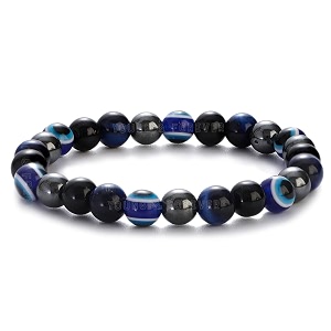 young amp forever evil eye original black tourmaline beads nazariya triple protection blue tiger eye bead women bracelet for men nazar hand bracelets accessories woman girls