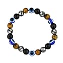 Young &amp; Forever Evil Eye Original Black Tourmaline Nazariya Green Bead Tiger Eye Beads Women Bracelet for Men Nazar Hand Bracelets Accessories Woman Girls