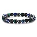 Young &amp; Forever Evil Eye Original Black Tourmaline Beads Nazariya Triple Protection Blue Tiger Eye Bead Women Bracelet for Men Nazar Hand Bracelets Accessories Woman Girls