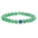 Young &amp; Forever Evil Eye Original Green Aventurine Nazariya Bead Green Beads Women Bracelet for Men Nazar Hand Bracelets Accessories Woman Girls