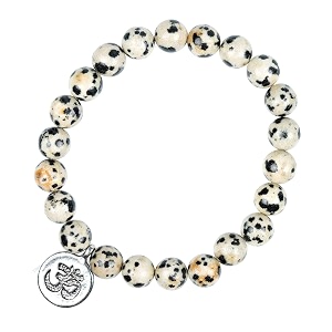 young amp forever gift d39vine lotus lion tiger charm crystal natural stone reiki yoga bracelet for mens women dalmatian jasper