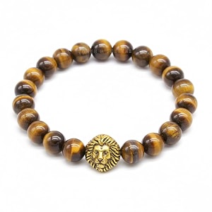 young amp forever alpha domain natural stone beaded bracelet for men - men39s hand kadas amp healing crystal bead bracelets with metallic charms pack of 1
