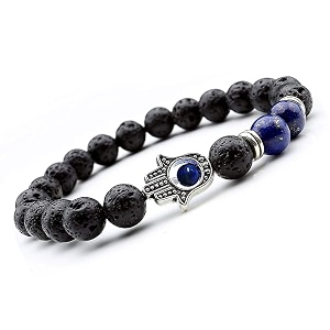 young amp forever gift d39vine lotus lion tiger charm crystal natural stone reiki yoga bracelet for mens women lava  lapis  hamsa hand