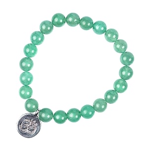 young amp forever gift d39vine lotus lion tiger charm crystal natural stone reiki yoga bracelet for mens women green aventurine