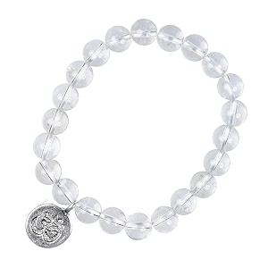 young amp forever gift d39vine lotus lion tiger charm crystal natural stone reiki yoga bracelet for mens women clear quartz