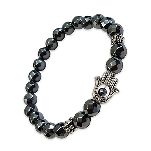 young amp forever gift d39vine lotus lion tiger charm crystal natural stone reiki yoga bracelet for mens women diamond cut hematite  hamsa