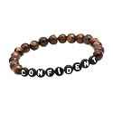 Young &amp; Forever Natural Healing Stone Beaded Bracelet for Men &amp; Women – Motivational Dumbbell Fitness &amp; Inspirational Word Charm Elastic Stretchy Bracelets, Couple Energy Beads Jewelry Pack