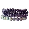 Young &amp; Forever Gift D'vine African Turquoise Onyx Lava Rock Diffuser Healing Beads Yoga Reiki Natural Stone Unisex Spiritual Energy multistrand Bracelet for Men/Women/Boys/Girls