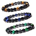 Young &amp; Forever Gift Tiger's Eye Love Bracelet for Unisex Adult (Brown)