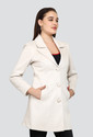 YOUNG CLUB CLASSIC Women Solid Single Breasted Casual Blazer (White)