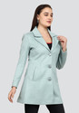 YOUNG CLUB CLASSIC Women Solid Single Breasted Casual Blazer (Light Green)