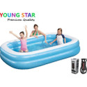 YOUNG STAR Premium Adults & Kids 7 feet's family swimming pool, bath tub Inflatable Swimming Pool, Inflatable Toy Pump
