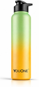 youone stainless steel water bottle 1 litre for school boys girls gym office home 1000 ml steel bottle