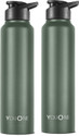 Youone Stainless Steel Water Bottle for School, Office, Home, Gym, Leakproof, Rust free 1000 ml Steel Bottle