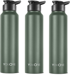 youone steel sipper water bottle 1 ltr for school fridge office gymmen women 1000 ml steel bottle