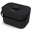 YourCasa Organic Kitchen Waste Bin, 5 L, Compost Bin for Everyday Organic Waste Container, Dishwasher Safe, Odour-Proof with Strainer and Ergonomic Handle, Organic Rubbish Bin, Small Composter