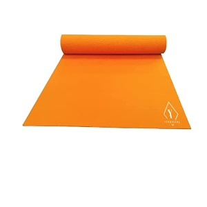 professional 24 inches x 72 inches 6mm thickness orange color plain yoga mats for men amp women