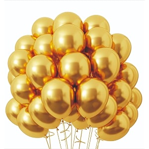 balloon decoration kit for birthdays baby shower wedding anniversary valentine39s day arch garland for parties celebration amp eventfestive party decoration-golden chrome100 balloons