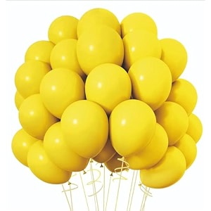 balloon decoration kit for birthdays baby shower wedding anniversary valentine39s dayarch garland for parties celebrations amp eventsfestive party decorations - yellow 50 balloons