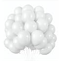 Balloon Decoration Kit for Birthdays Baby Shower, Wedding Anniversary, Valentine's Day/Arch Garland for Parties Celebrations &amp; Events/Festive Party Decorations - WHITE (50 Balloons)