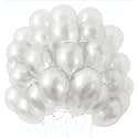Balloon Decoration Kit for Birthdays Baby Shower, Wedding Anniversary, Valentine's Day Arch Garland for Parties Celebration &amp; Event/Festive Party Decorations-METALLIC WHITE(50 Balloons)