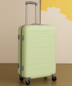 yours luggage stylish hard body luggage  8-wheel spinner trolley polycarbonate build cabin suitcase 2 wheels - 20 inch
