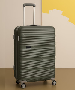 yours luggage travel trolley bag  8-wheel polycarbonate with number lock hard body luggage cabin suitcase 2 wheels - 20 inch