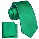 YourTies Boys Tie Silk Self Kids Necktie Pocket Square Set with Gift Box