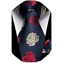 YourTies Boys Tie Silk Self Kids Necktie Pocket Square Set with Gift Box