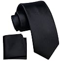 YourTies Boys Tie Silk Self Kids Necktie Pocket Square Set with Gift Box