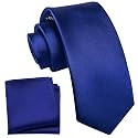 YourTies Boys Tie Silk Self Kids Necktie Pocket Square Set with Gift Box